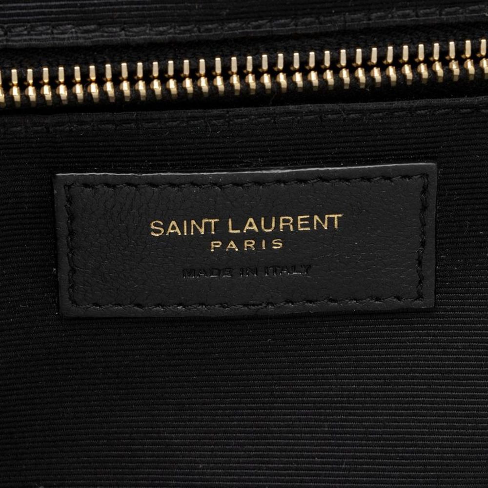 Saint Laurent Mixed Matelasse Grain de Poudre Monogram Large Envelope Bag - Picture 8 of 15